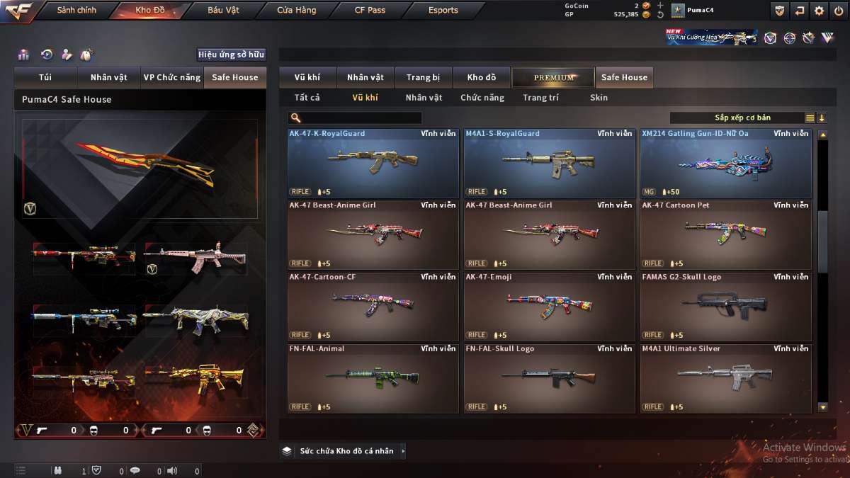 shop acc cf uy tin gia re